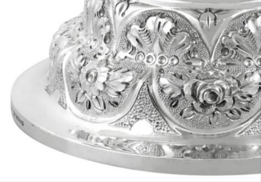 Stunning 925 Victorian Sterling Silver Jug in The Armada Style