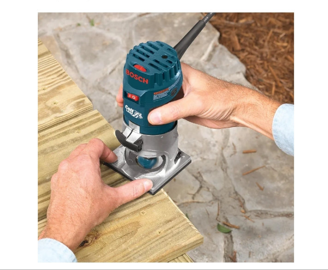 BOSCH PR20EVS Router Tool, 1 Horsepower 5.6 Amp Electronic Variable Speed Palm Router