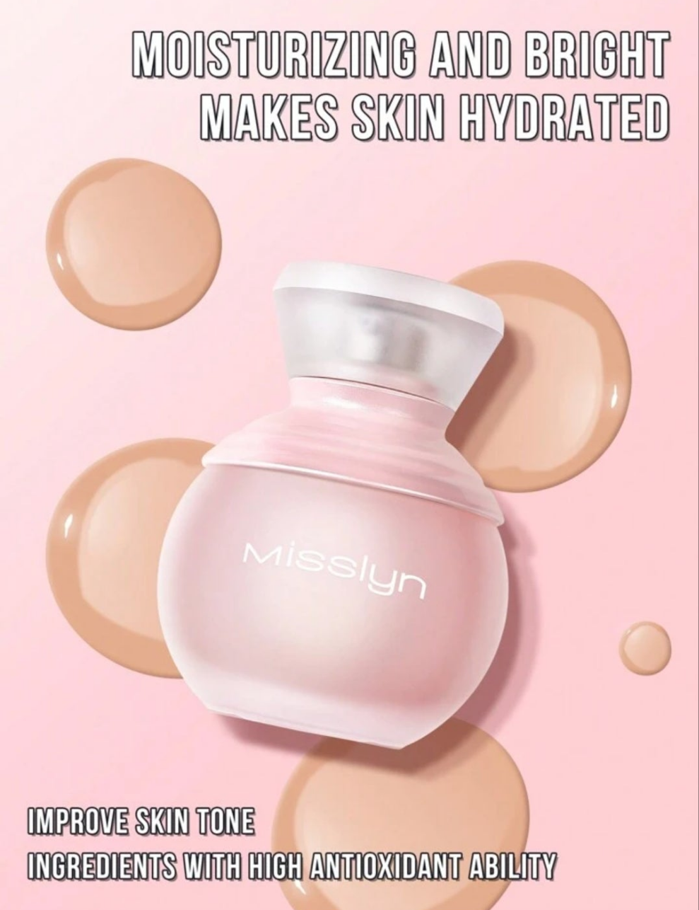 Skin Glow Foundation, Long Lasting Breathable Matte Foundation-Fair Matte Sweatproof Foundation Oil Control Full Coverage Poreless Concealer Waterproof Flawless Non-Fading Weightless Liquid Foundation, Y2K Makeup Party Beach Travel Holiday Camping Outdoor