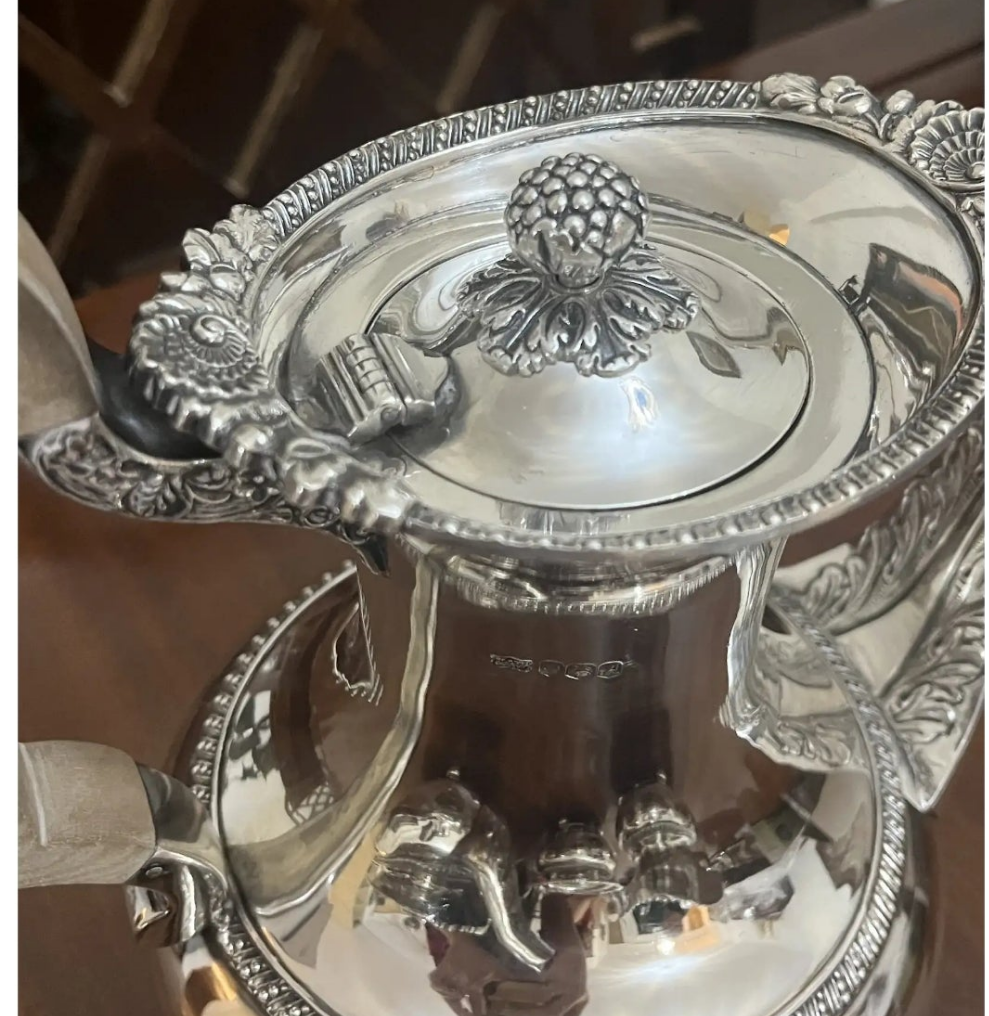 Important English Sterlilng Silver tea and coffee set by Mappin & Webb