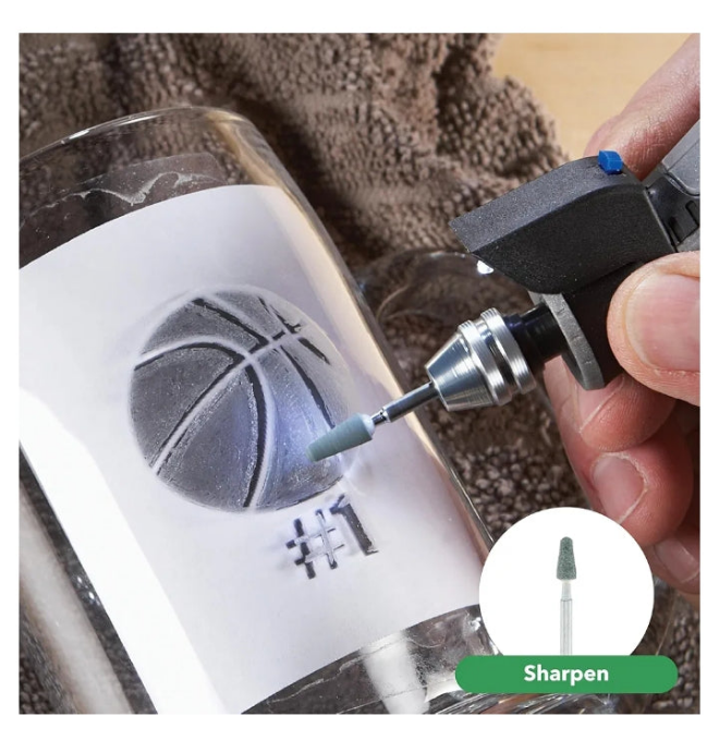 4300-5/40 High Performance Rotary Tool Kit with LED Light- 5 Attachments & 40 Accessories - Ideal for Grinding, Cutting, Wood Carving, Sanding, and Engraving