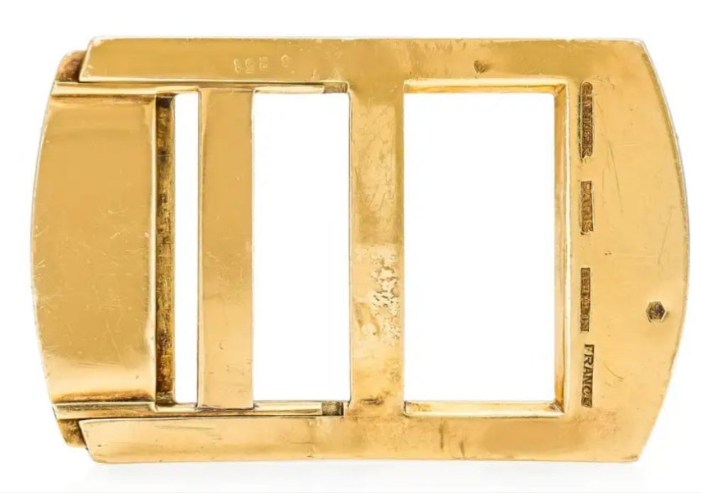Cartier 18k Gold Antique 1930s Cartier Gold Belt Buckle