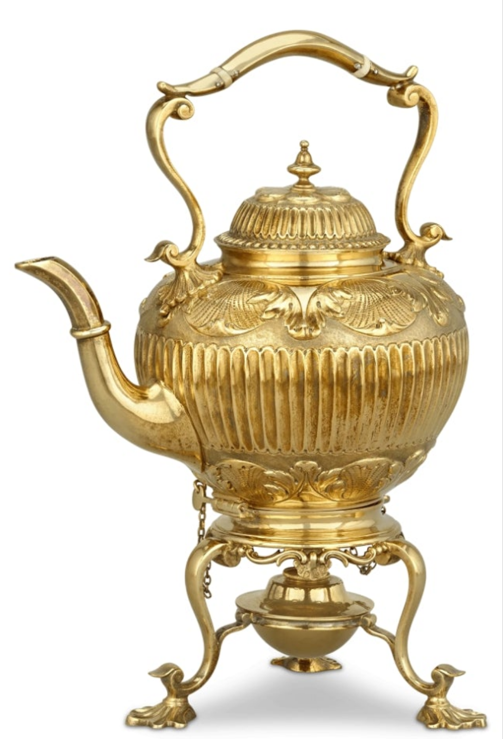 Victorian Silver Gilt Tea Set by Edward Barnard & Sons