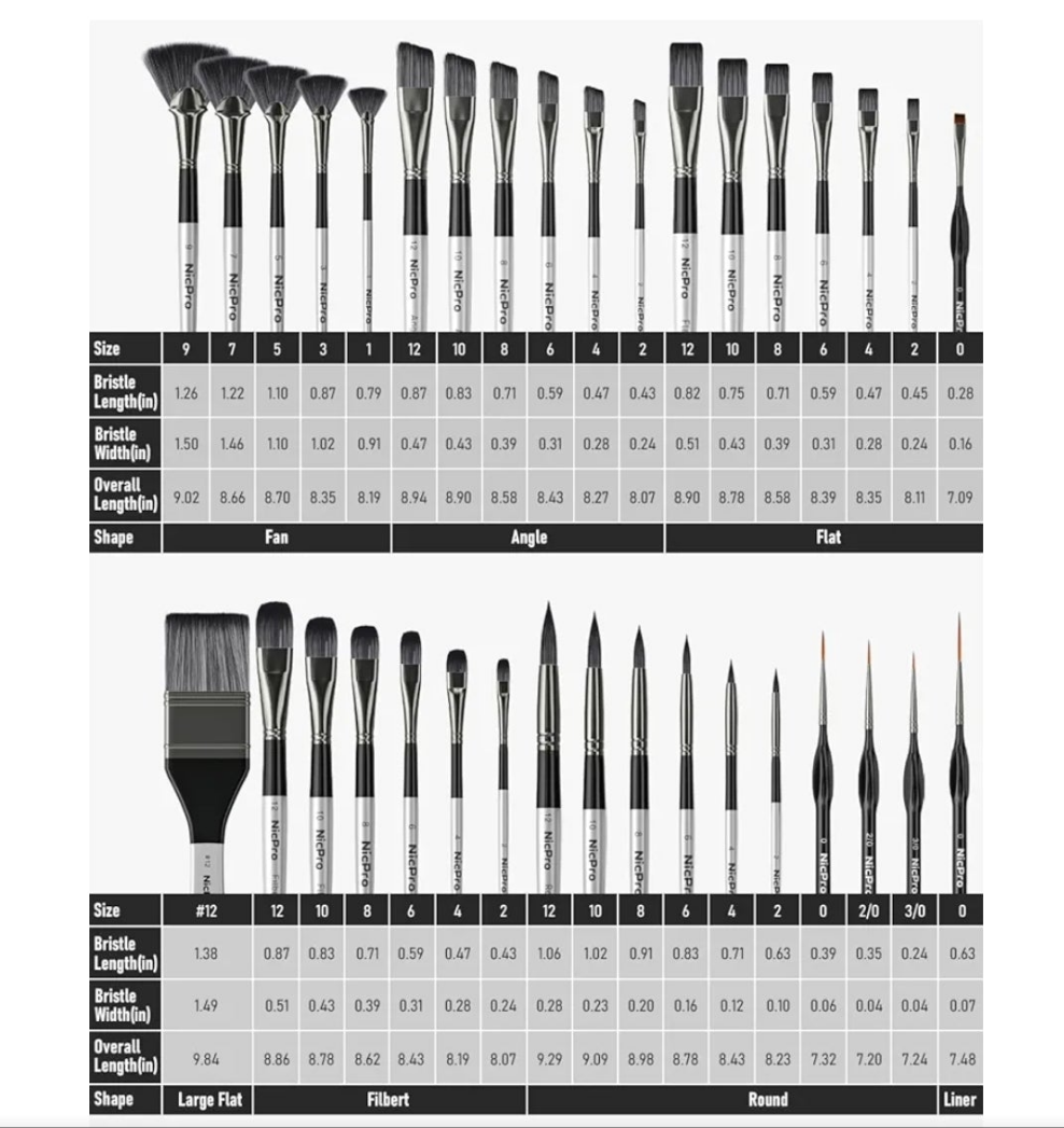 36pcs Paint Brush Set, Professional Paintbrushes with Palette Knife and Cloth Roll, Suitable for Artists and Beginners for Acrylic Painting, Oil, Watercolor, Gouache