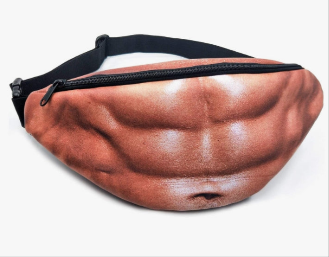 Funny Gifts White Elephant Gifts, Wisedom Gag Gifts Dad Bag Fanny Pack & 3D Beer Belly Waist Pack Waterproof For Women Men Christmas Stocking Stuffers