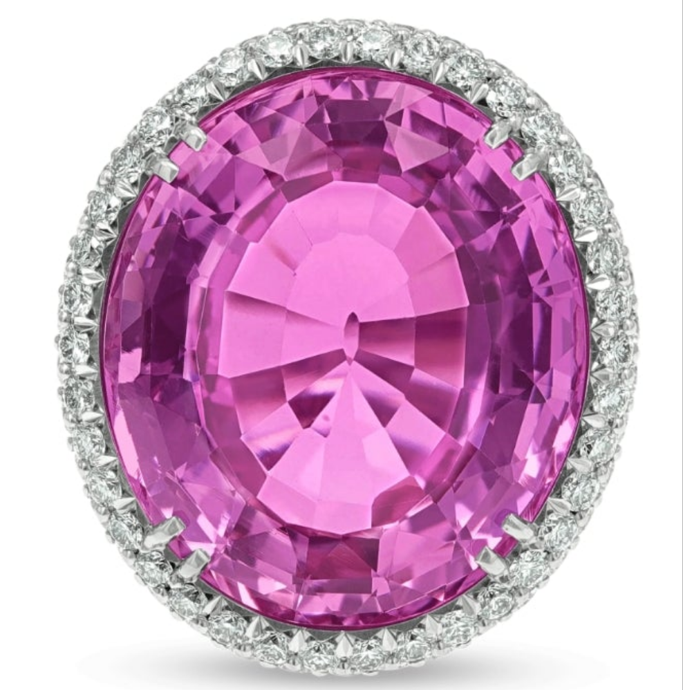 Pink Topaz Ring, 23.44 Carats