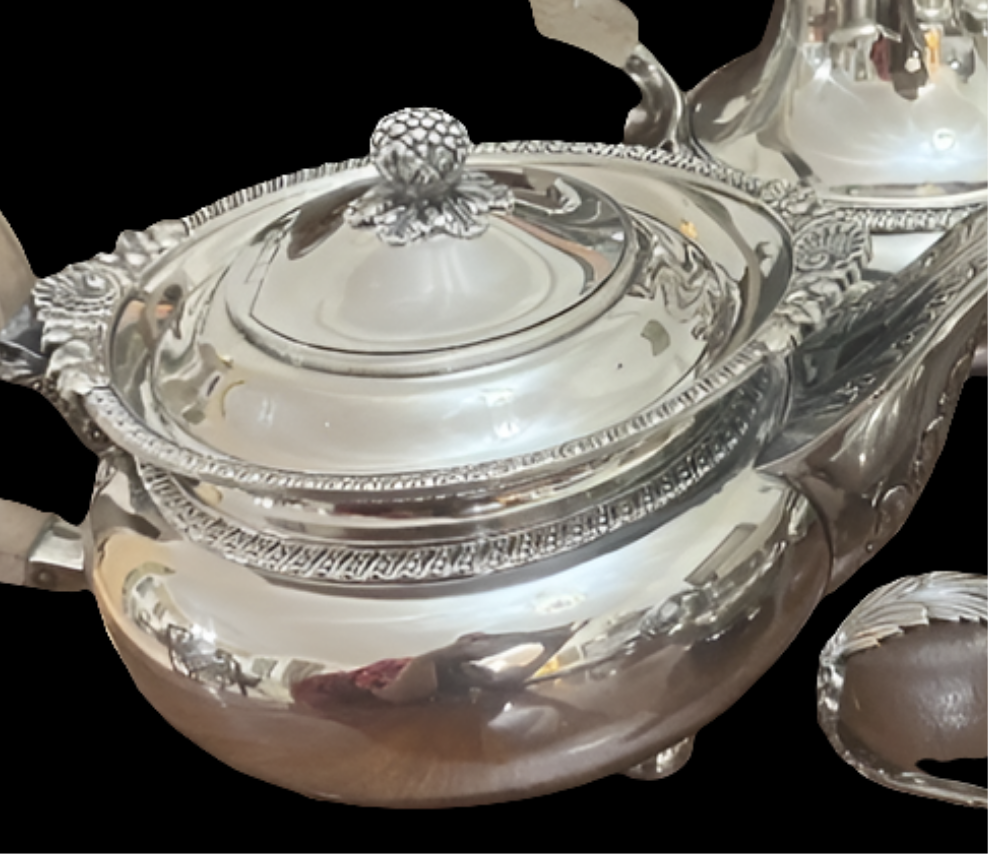 Important English Sterlilng Silver tea and coffee set by Mappin & Webb
