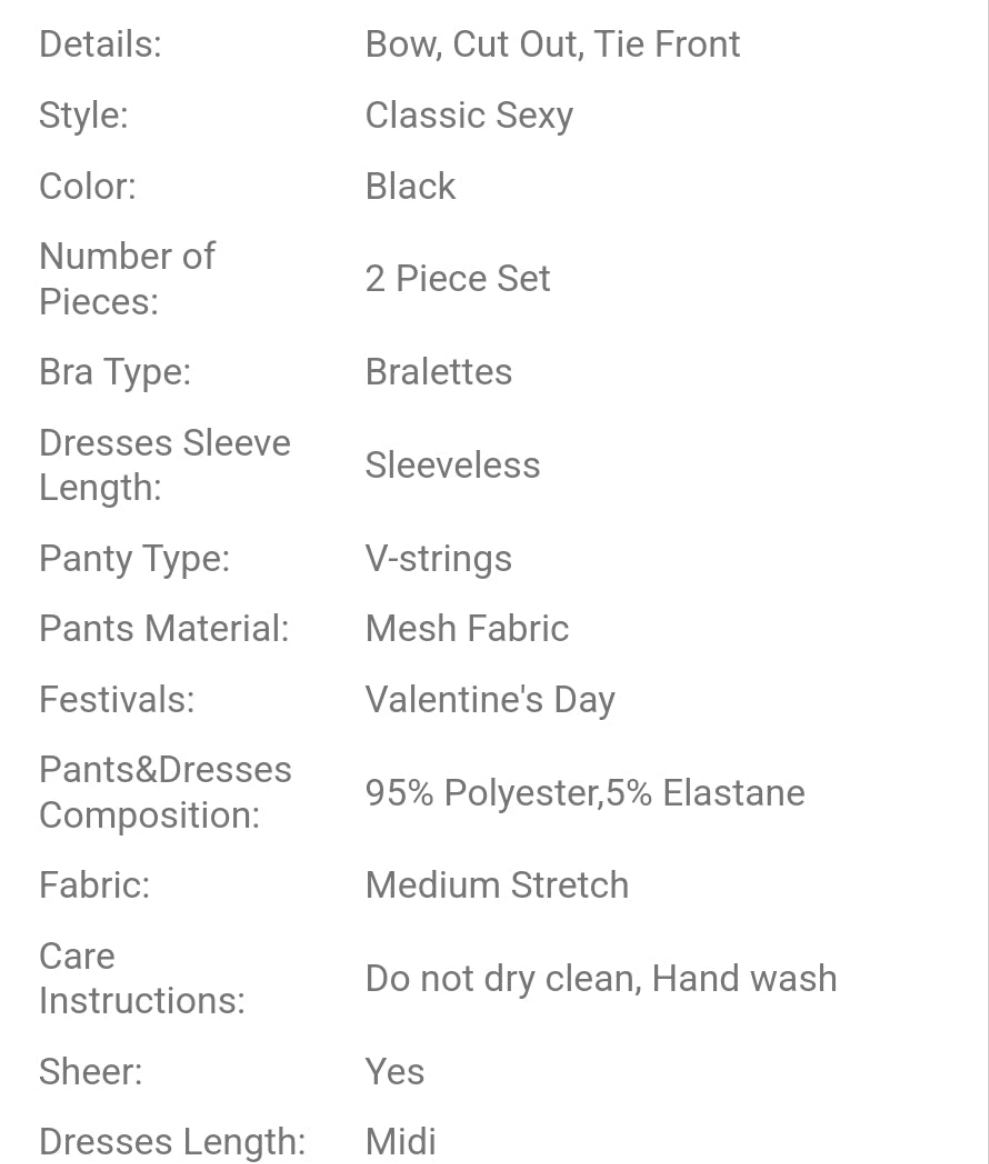Sexy 2pcs COCOMONEY zbow Womens Nightgown Set