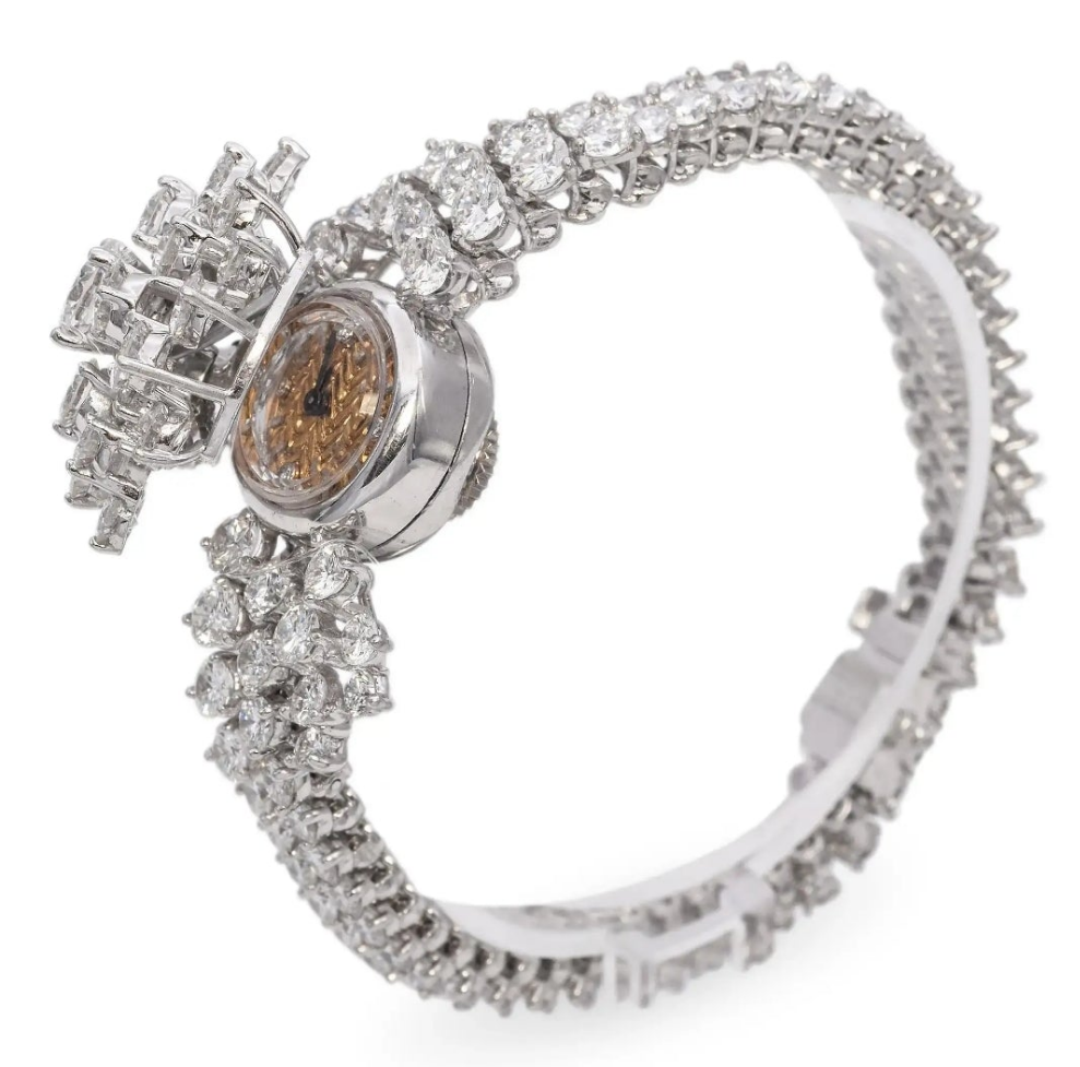 Stunning Vintage Blancpain Platinum Diamond Hidden Watch