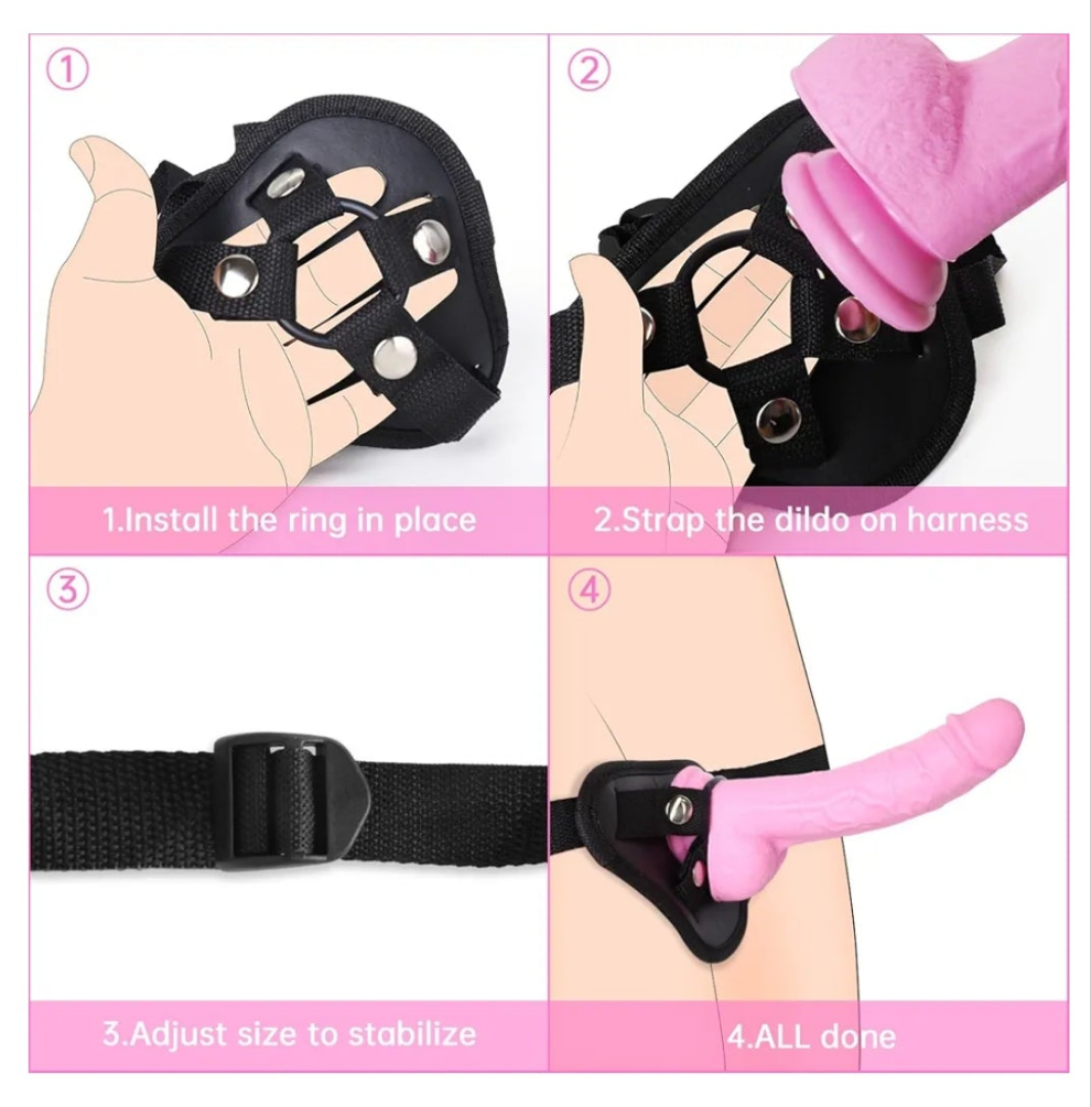 Sex Toys Strap on Dildo Wearable Sex Toys for Lesbian and Couple, Anal G spot Stimulator Adult Sex Toy, Adjustable Size Sex Toy for Women