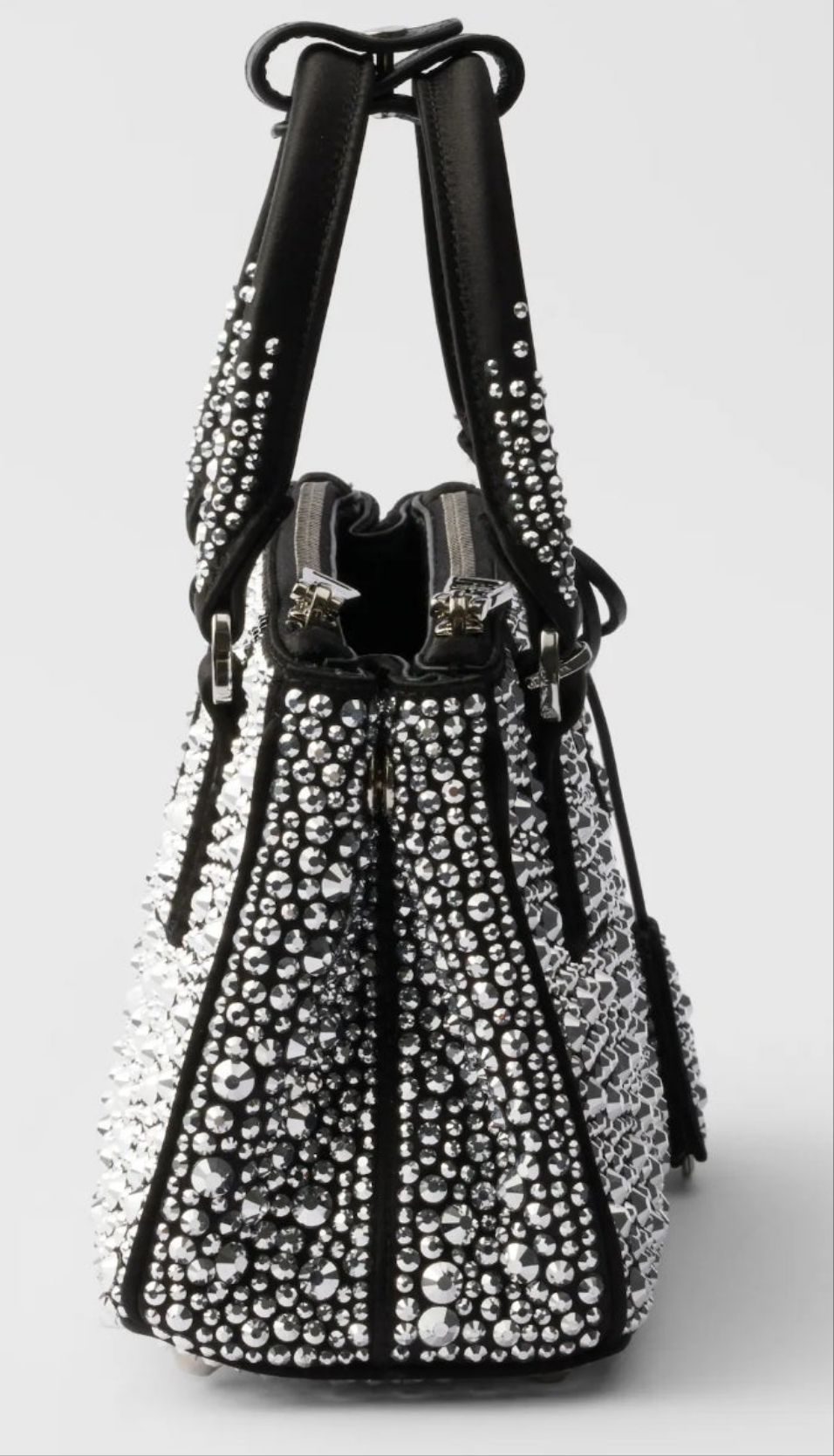 Prada Galleria Satin Micro-Bag with Decorations