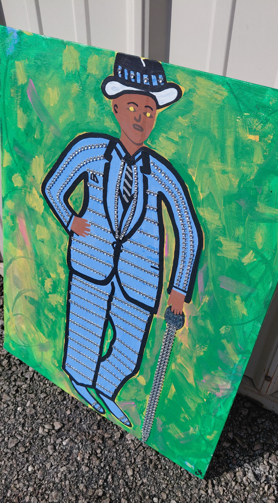 COCOMONEY ART Pimp daddy 1 OF 1 CUSTOM PIECE BY COCOMONEY canvas painting
