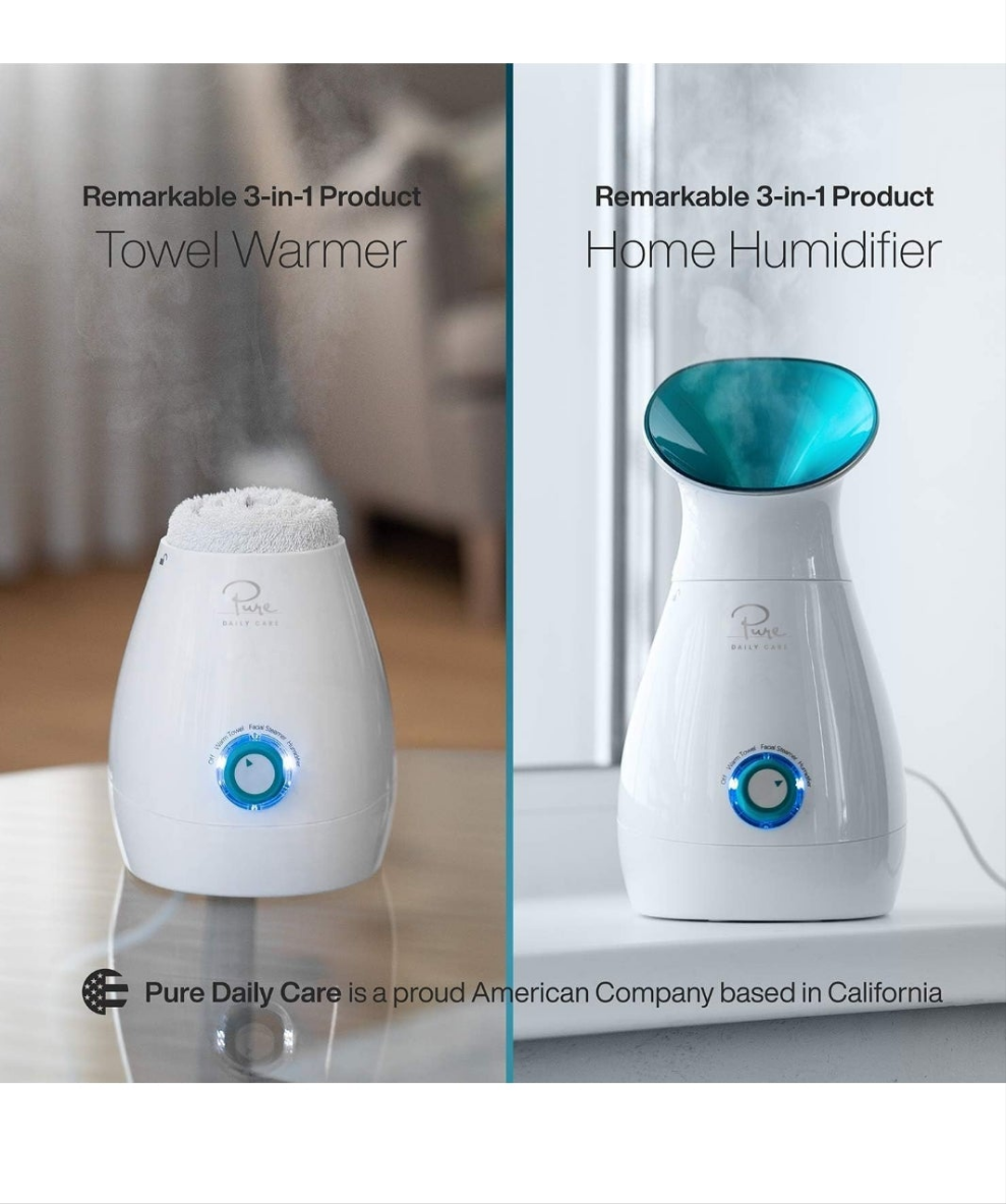 Ionic Facial Steamer with Precise Temp Control - Humidifier - Unclogs Pores - Blackheads - Spa Quality - Bonus 5 Piece Stainless Steel Skin Kit (Teal)