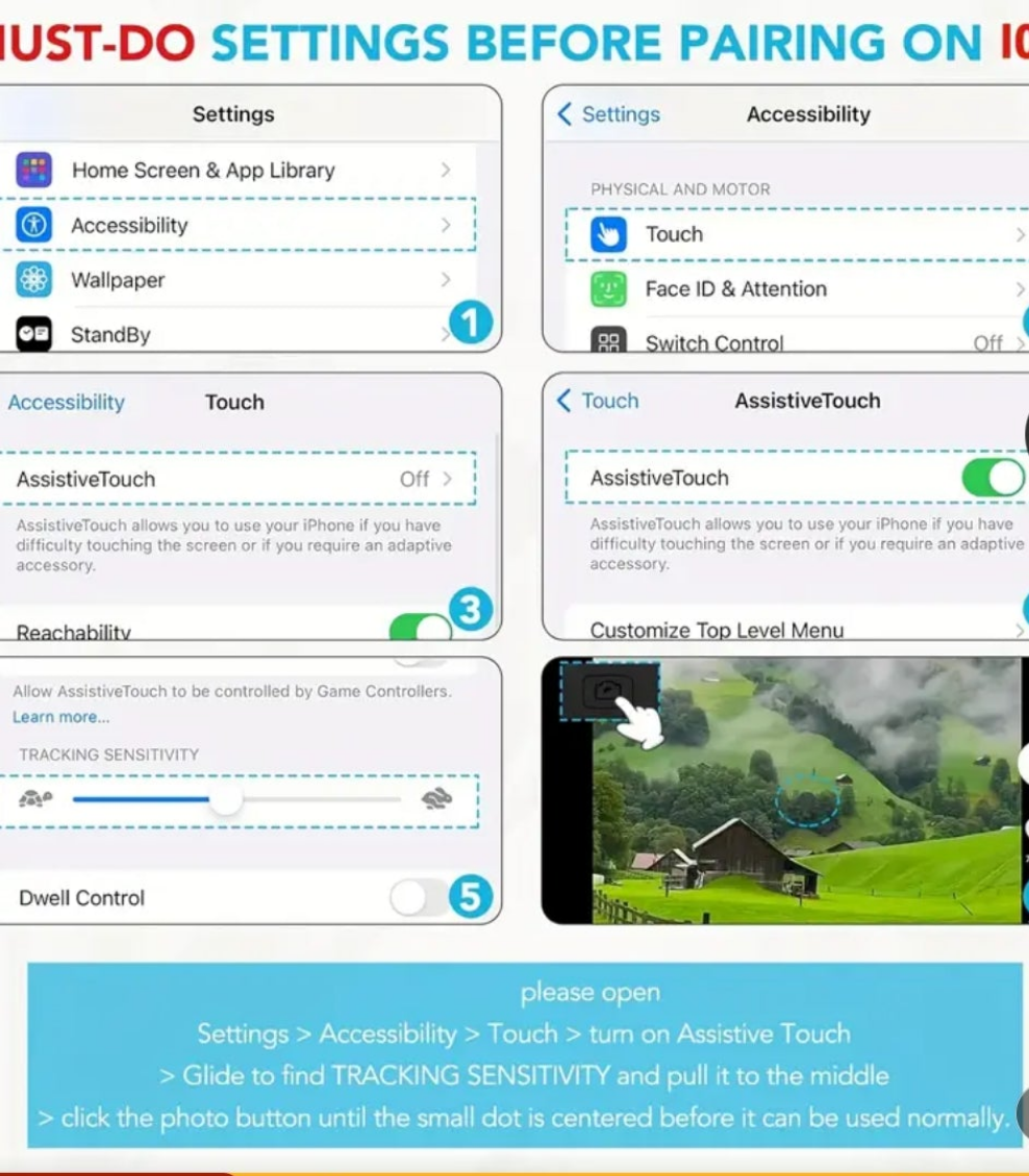 Remote Control Page Turner For Kindle, Ipad Surface Comics, For IPhone, Android Tablets Reading Novels Taking Photos