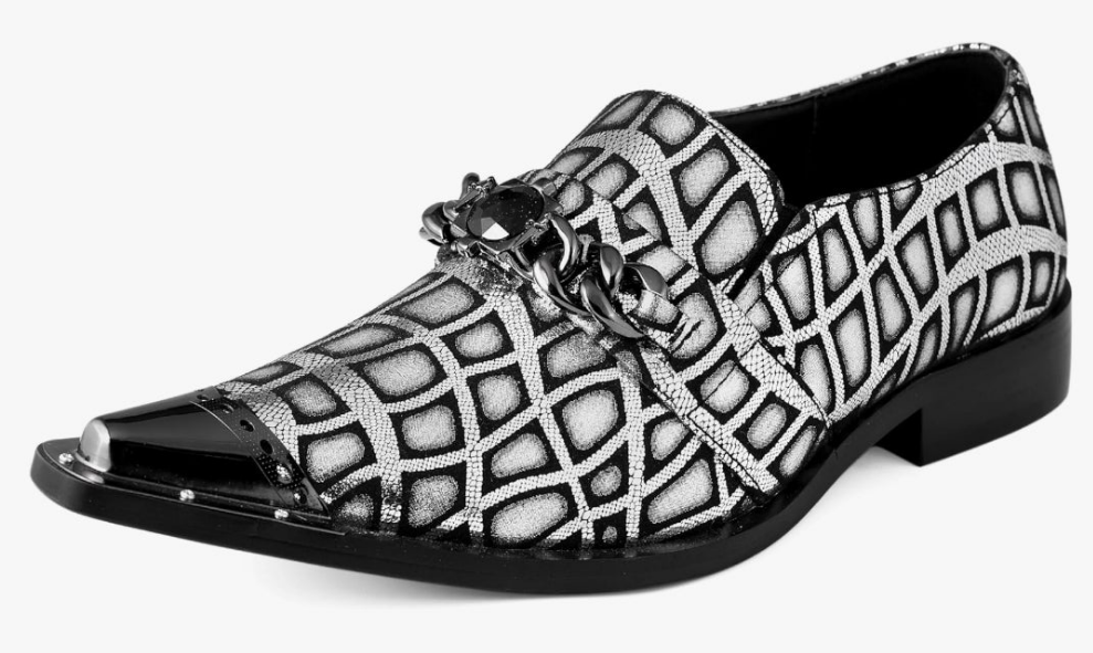 Men's Paisley Metallic Erin Driving Smoking Slip On Loafer Dress Shoe