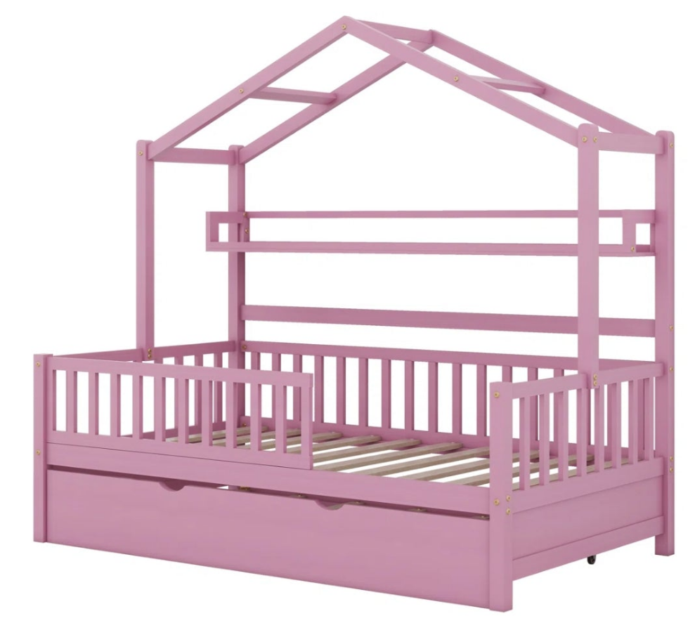 Pink Twin House Daybed with Trundle Pink or White cute π