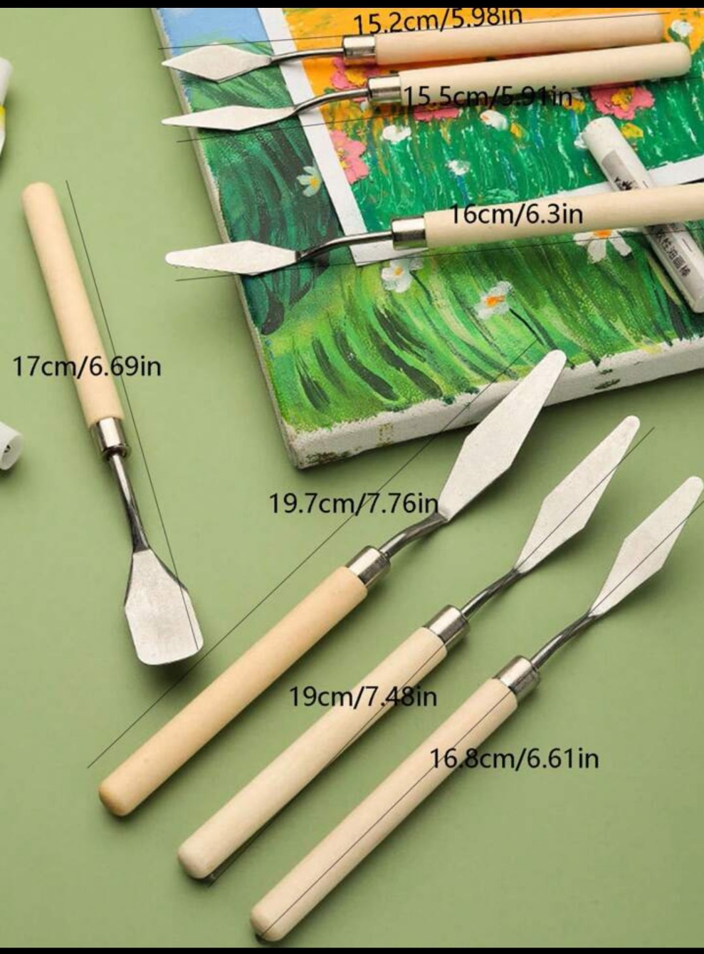 3pcs Wooden Handle Random Carving Tools stainless steel