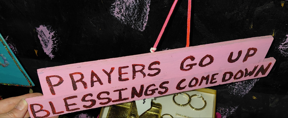COCOMONEY ART Prayers 1 OF 1 CUSTOM PIECE BY COCOMONEY painting on wood