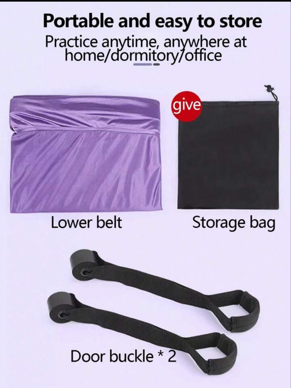 Adjustable Aerial Yoga Strap, Hammock Ceiling Mounted Flexibility Stretching Rope For Stretching, Back Bending, Inversion 100%polyester