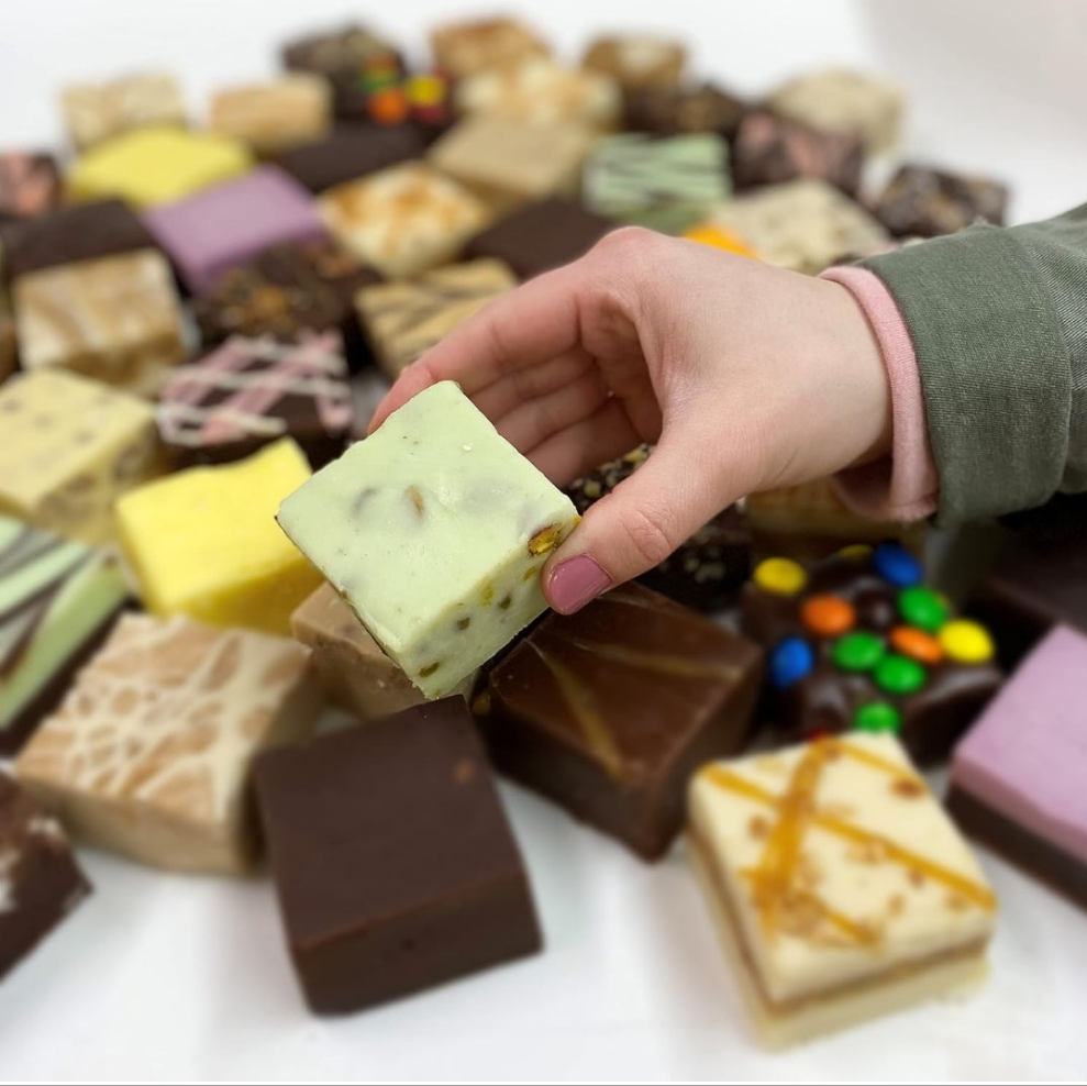 Pistachio Nut, Fresh Artisan Fudge, Real Butter, Gourmet Candy, Half Pound Package