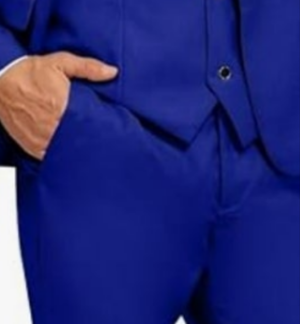 Men's 3 Piece Slim Fit Suit One Button Shawl Lapel Jacket Vest Pants Tuxedo Set with Bow Tie Pocket Square