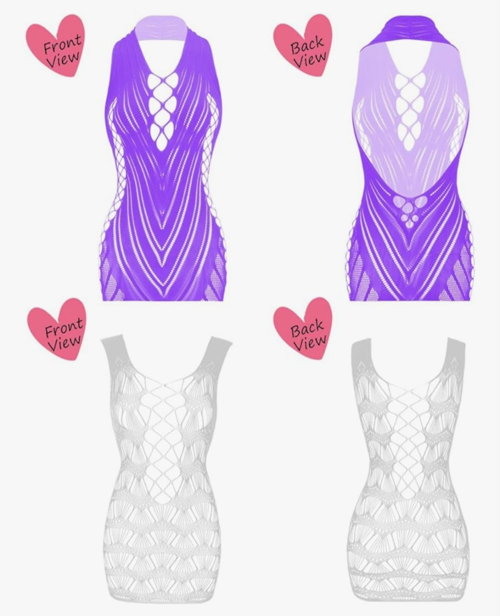 12 pack Lingerie BabyDoll Fishnet Bodysuit Sexy Nightwear(12 Pack)