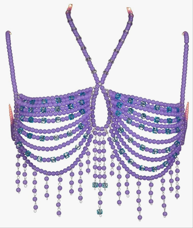 Pearl Body Chain, Fashion Shoulder Necklaces Bra, Adjustable Size Pearl Shoulder Chains, Chain Body Jewelry