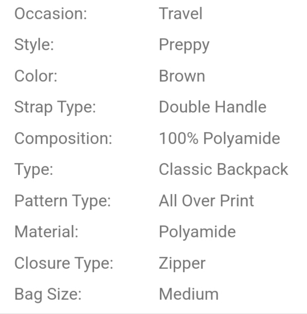 1pc New Leopard Printed Large Capacity Multifunctional College Style Fashion BackpackSchool Backpack,School Bag,School Bookbag,Big Backpack,Backpack School,Back To School BagsLightweight,Portable,Classic Casual, Suitable For Teen Girls Women COCOMONEY