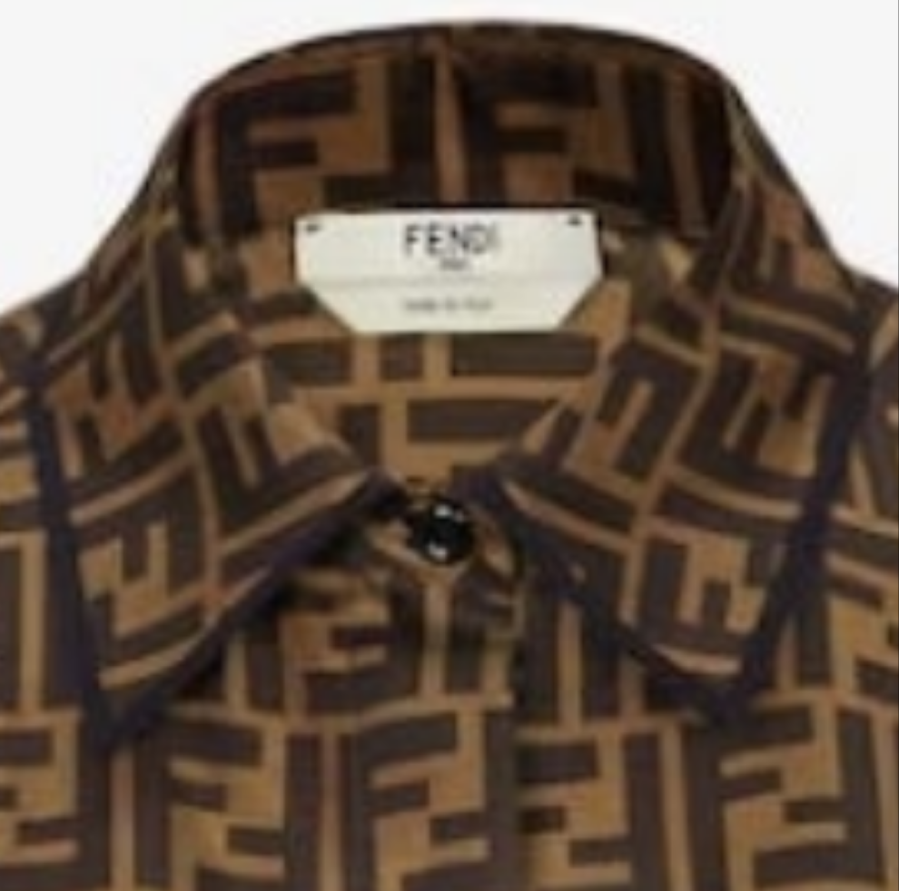 Fendi Brown twill dress