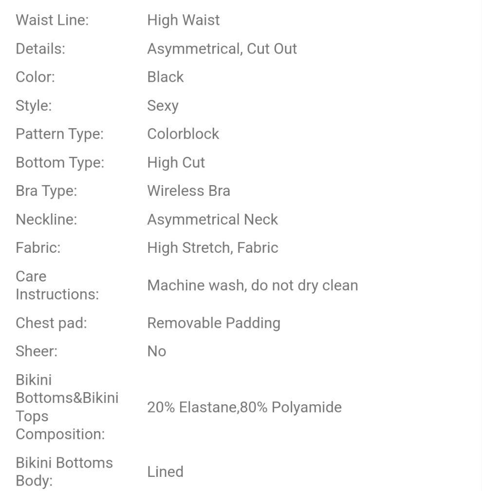 Colorblock Asymmetrical Neckline Wire-Free Summertime Beach Bikini Set,Summer Beach COCOMONEY