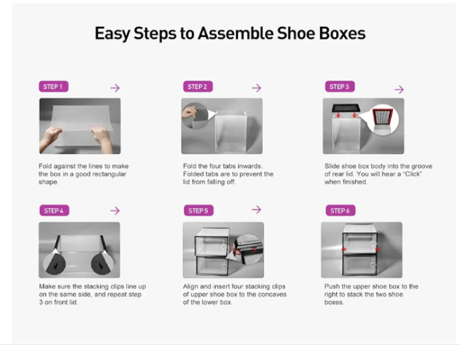 X-Large Shoe Storage Boxes Organizers Clear Plastic Stackable 12 Pack, Shoe Rack & Holder Substitute, Sneaker Containers, Toy Storage Organizer Bins for Entryway, Closet, Under Bed,
Sustainability features 3