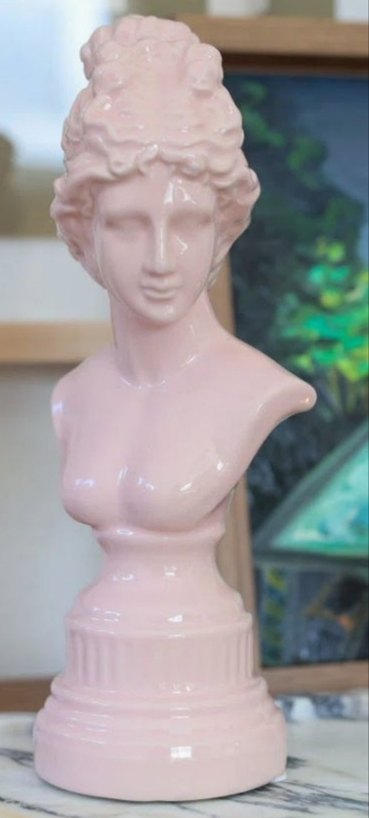 12 in Ceramic Greecian porcelain sculpture statue collectable