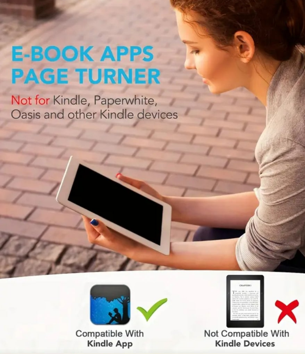Remote Control Page Turner For Kindle, Ipad Surface Comics, For IPhone, Android Tablets Reading Novels Taking Photos