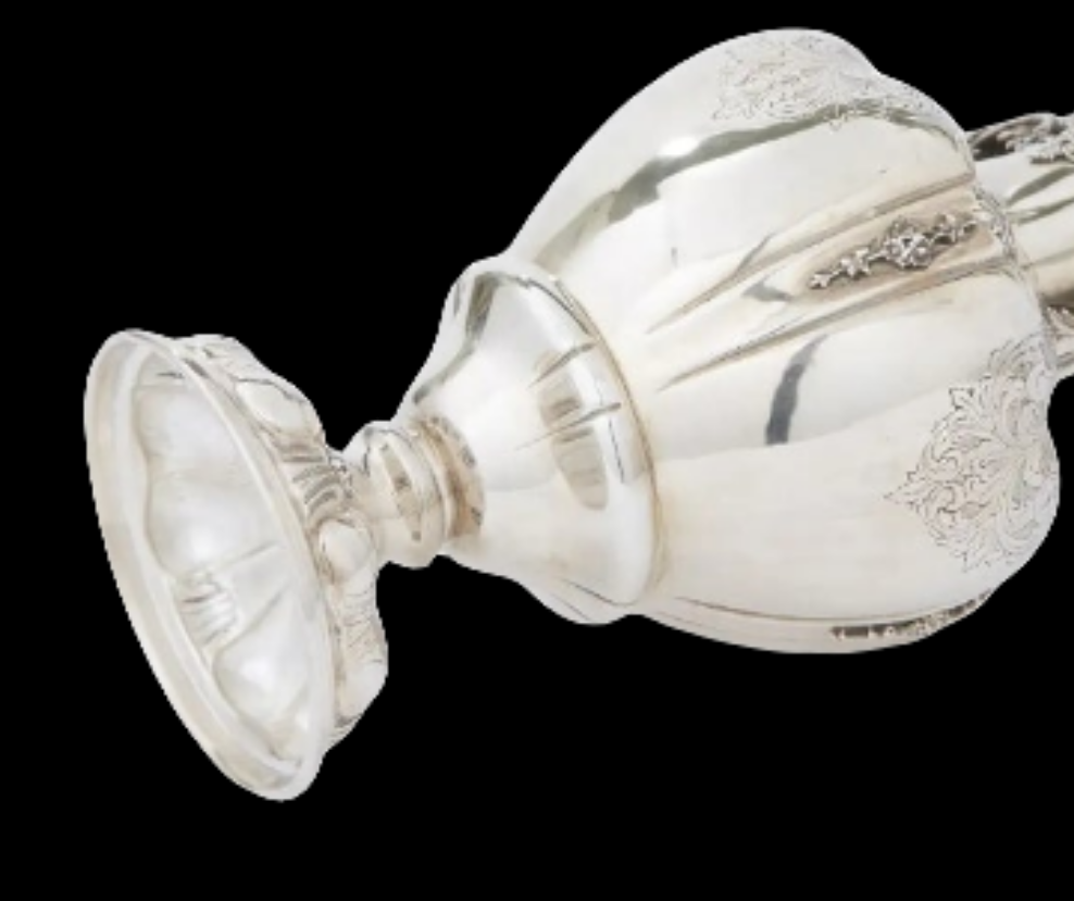 Large Sterling Silver Decorative Vase / Piece 925 silver