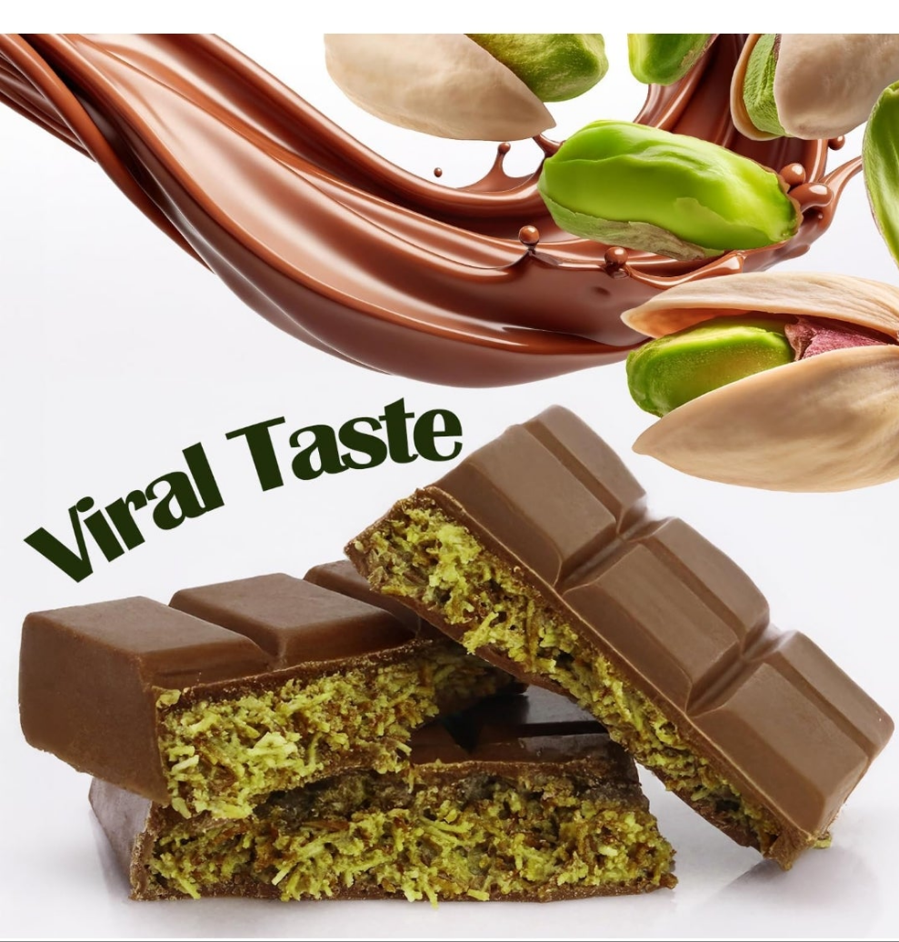 Dubai Chocolate Bar, Pistachio Chocolate Knafeh Bar – 2.3oz (65g), Perfect Snack & Treat