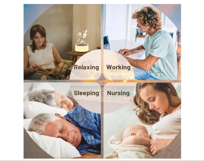 Color Noise Sound Machine White Noise Machine 12 Colors Night Lights Brown Noise Machine with 30 Soothing Sounds Sleep Sound Machine with 5 Timers Portable for Home Travel and Office(Black)