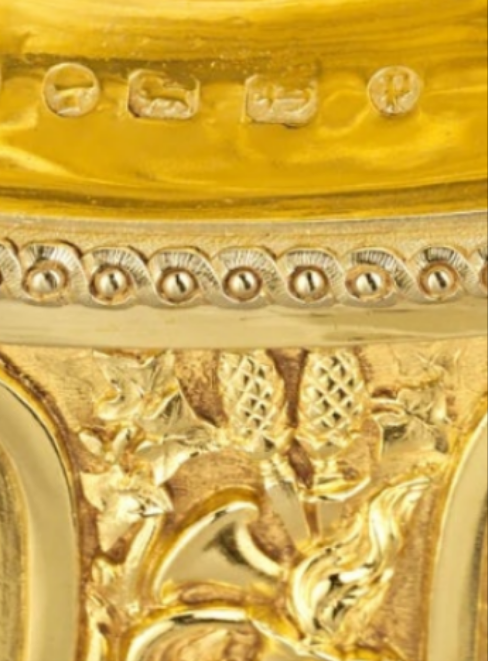 Rothschild "Poetry" Sterling Silver Gilt Salver by Elkington & Co.