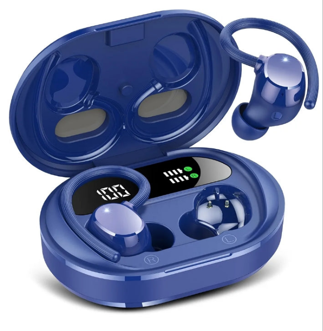 Wireless Earbuds, 2023 New Ultralight Sport Bluetooth 5.3 Headphones In Ear with LED Display, Built-in Mic Earphones, IPX7 Waterproof Wireless Headphones with Earhooks for Gym Workout