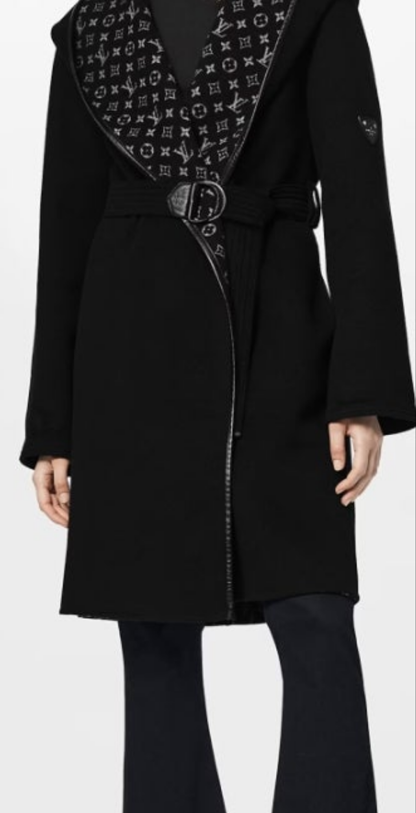 Louis Vuitton Hooded Wrap Coat
