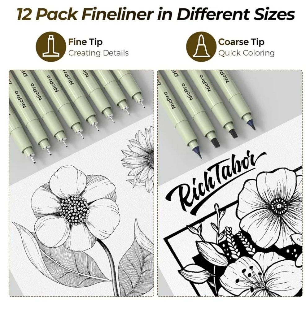 58PCS Art Drawing Supplies Kit in Leather Case, MP1000 Black Metal Mechanical Pencil Set with Drafting Pencil 0.5, 0.7, 0.9 & 2mm, 12 Micron Pen, Sketch Book, 30 Tube Lead Refills for Sketching