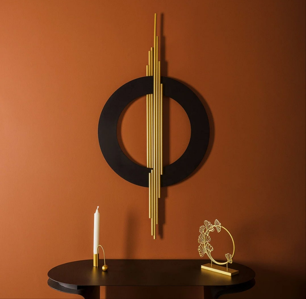 3D Modern Metal Wall Decor (Hangable Horizontally or Vertically) indoor or outdoor
