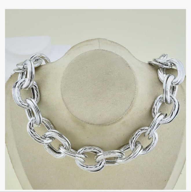 Chunky Gold Necklaces for Women,Multilayer Punk 80s Hip Hop Necklace,Layered Cuban Link Chain Statement Necklace 90s Freaknik Outfit Accessories for Women