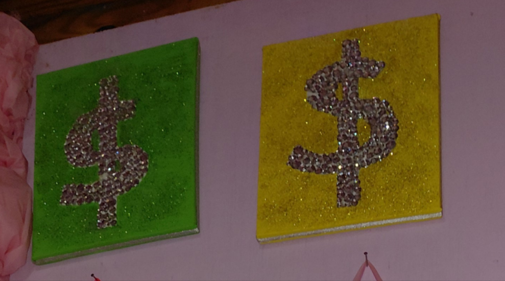 COCOMONEY ART Money symbol 1 OF 1 CUSTOM PIECE BY COCOMONEY