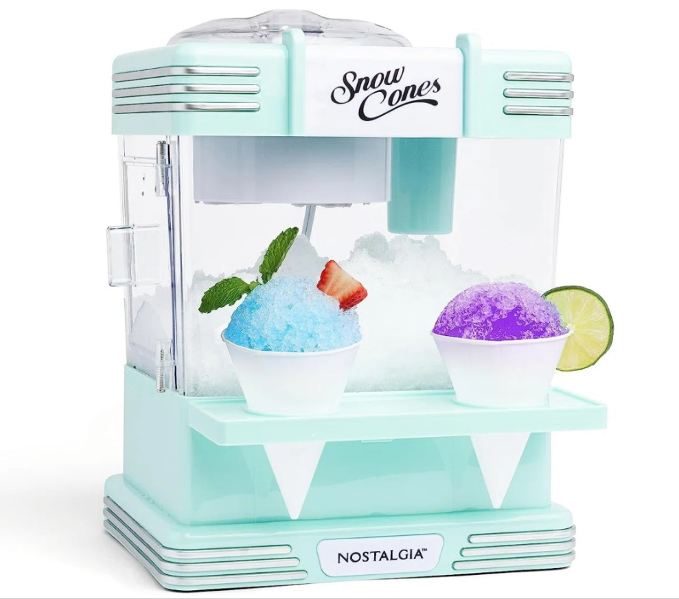 Countertop Snow Cone Maker in. Red or Blue