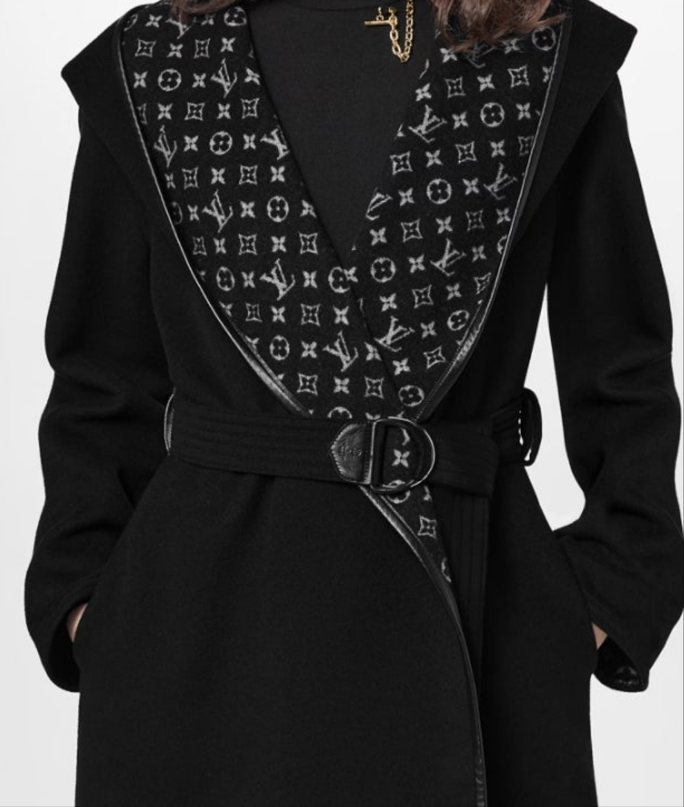 Louis Vuitton Hooded Wrap Coat