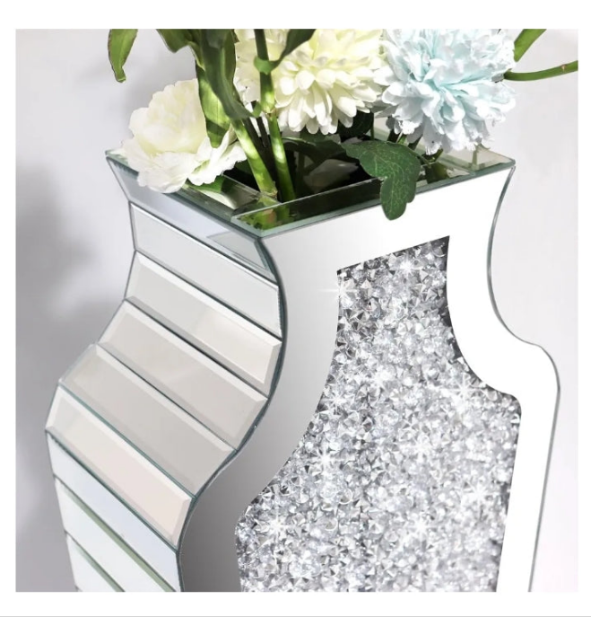 Decorative Mirror Vase Large Size Luxury for Home Decor. Can’t Hold Water.