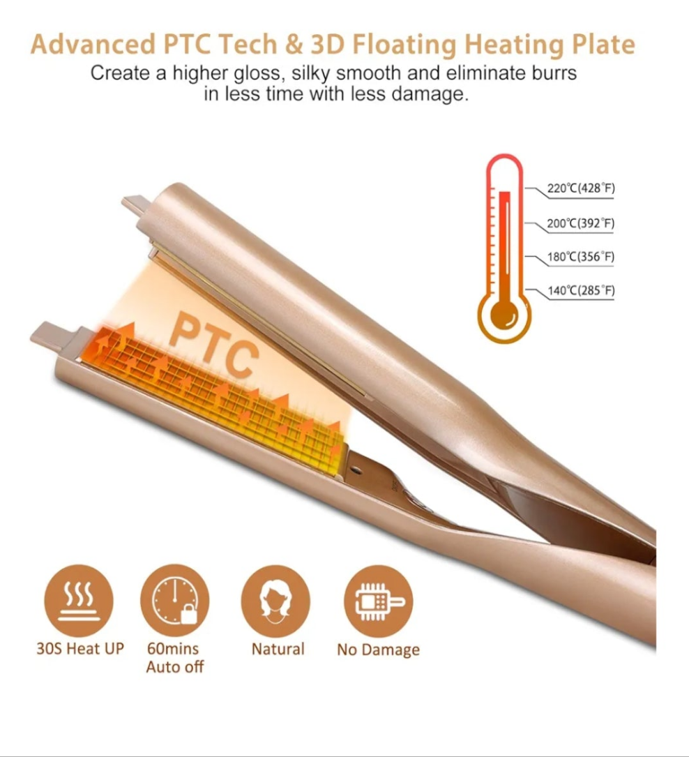 Hair straightener gold