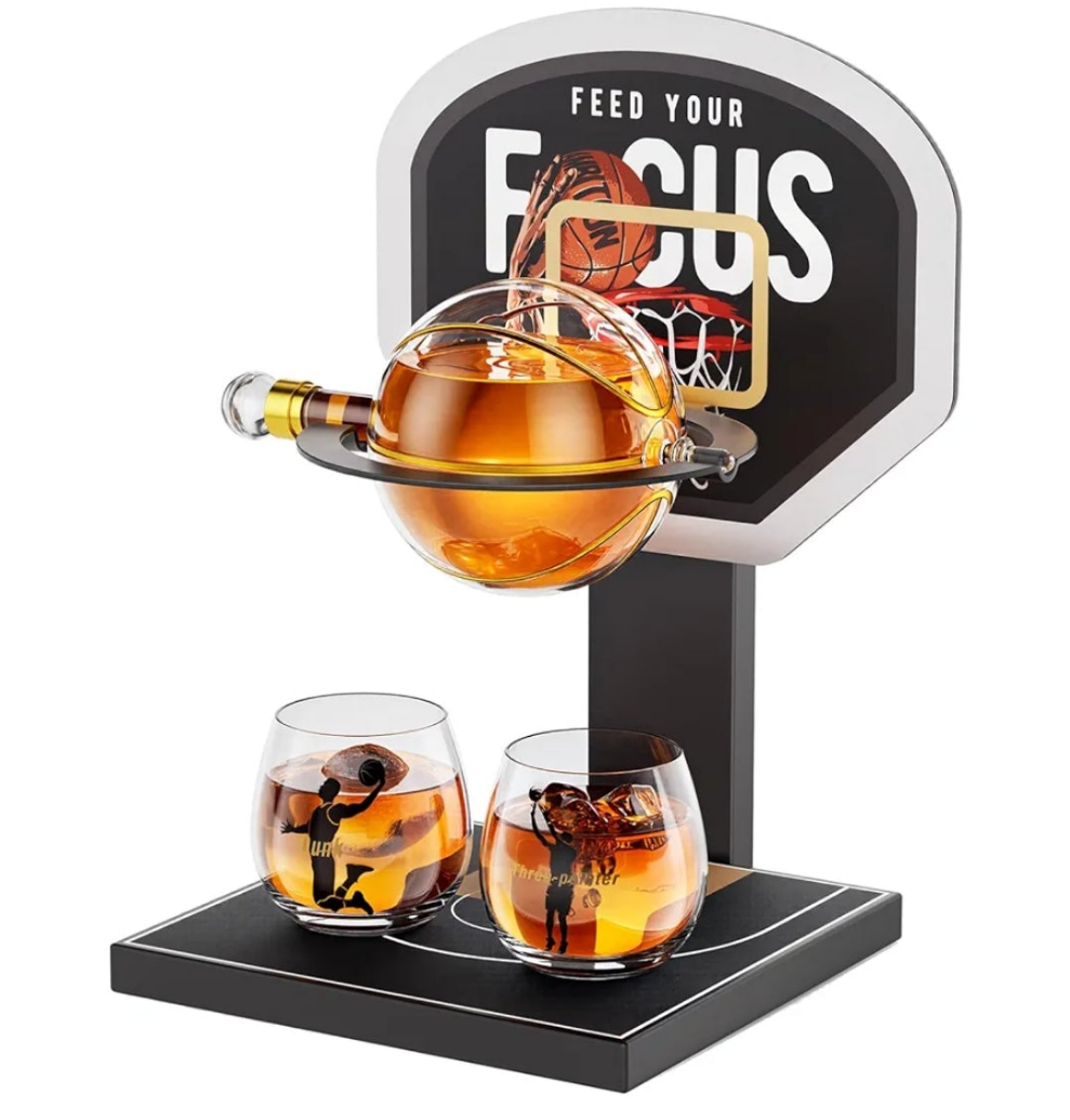 Cool Liquor Dispenser for Home Bar, Unique Birthday Gifts for Men Dad, Whiskey Decanter Set for Men, For Whiskey, Liquor, Tequlia, Bourbon, Vodka