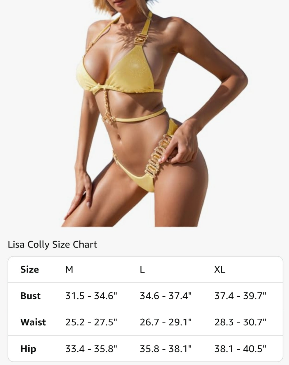 Sexy Two Piece Swimsuit Rhinestone Bikini Set Halter Triangle Bathing Suit Cocomoney
