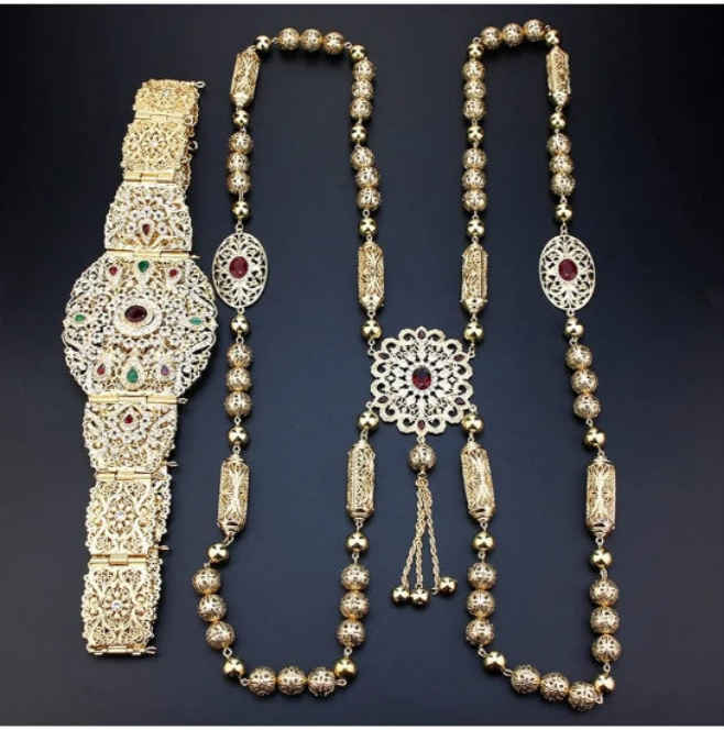 Belt Shoulder Chain Gold Color Algeria Morocco Wedding